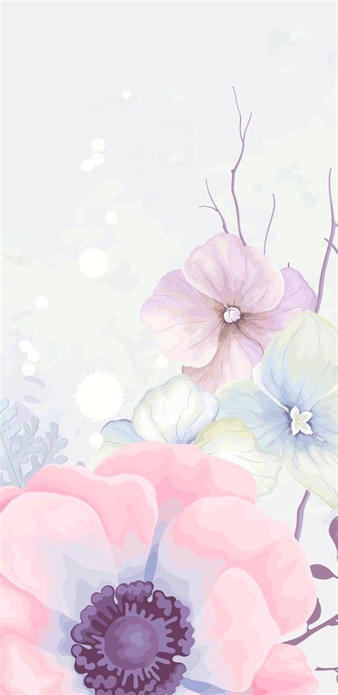 Pastel Floral Wallpaper Iphone - 1080x2220 Wallpaper - teahub.io