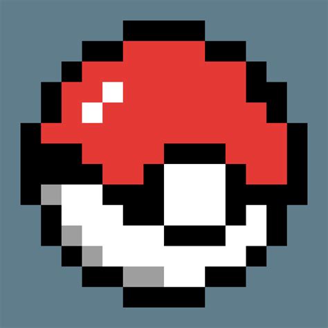 Editing pokeball 16x16 - Free online pixel art drawing tool - Pixilart