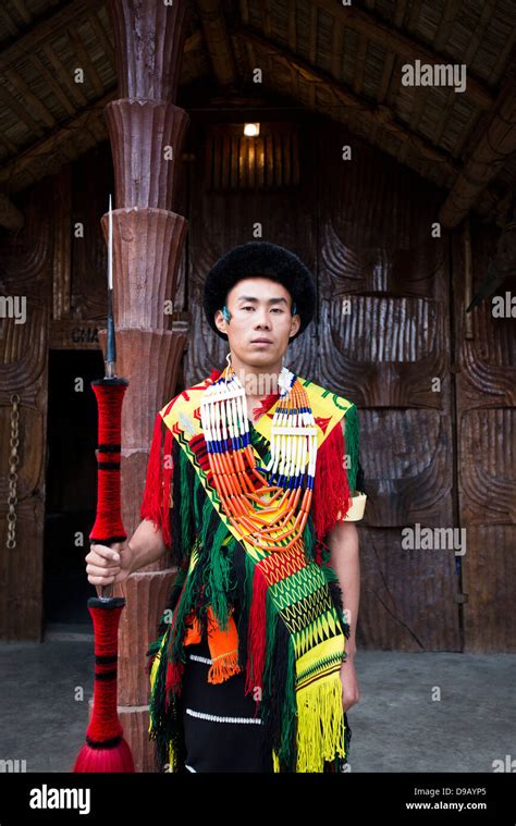 Angami naga tribe man at hornbill festival hi-res stock photography and images - Alamy