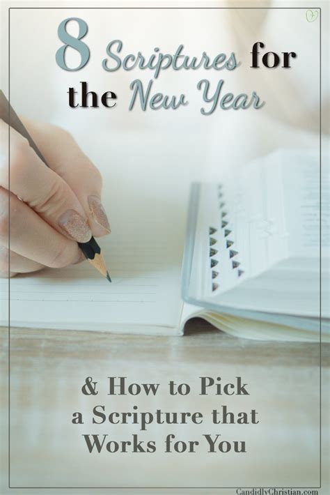 8 Scriptures for the New Year - Candidly Christian