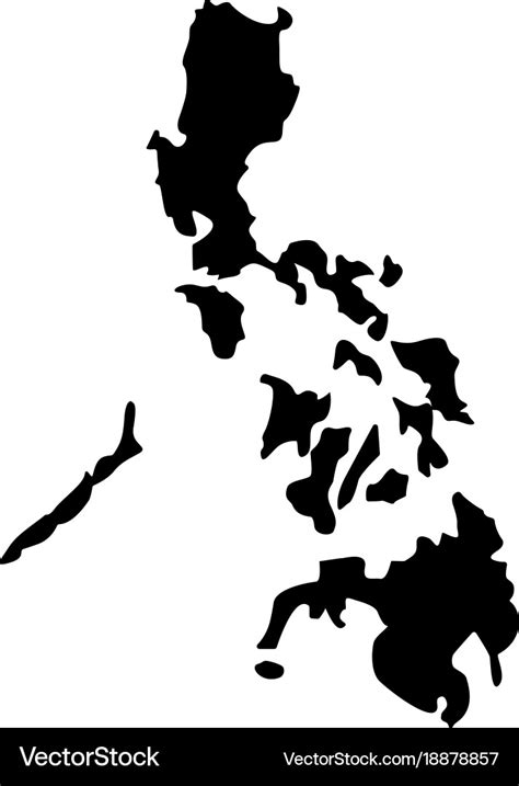 Map of philippines Royalty Free Vector Image - VectorStock