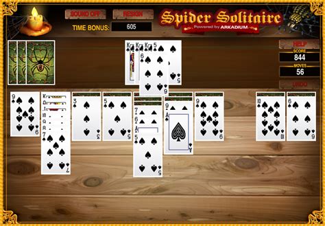 Spider Solitaire Premium (Arkadium) - Play Online on Flash Museum 🕹️