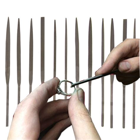 12 Pcs Needle File Set 140mm X 3mm Cut 2 Jewelry Beading Hobby Crafts Metal Tool - Walmart.com ...