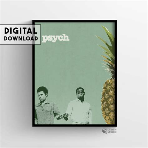 Psych TV Show Poster Wall Art Digital Print Printable Art Wall Décor TV ...