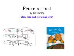 Peace at last by Jill Murphy - story map and story map script | Teaching Resources