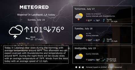 Lakeland, LA Weather 14 days - Meteored