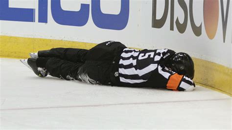 Five NHL officials, five unfortunate injuries