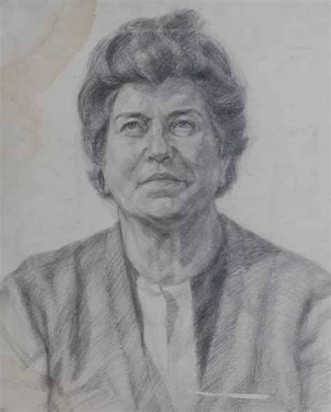 GENUINE REALIST PENCIL drawing lady portrait $105.00 - PicClick