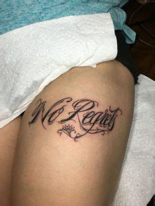 No Regrets Tattoos Designs, Ideas and Meaning - Tattoos For You