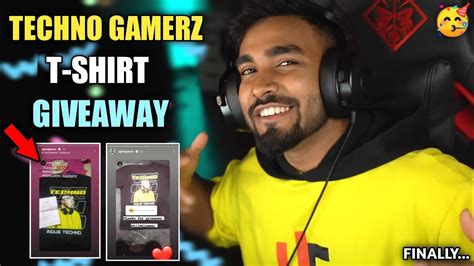 TECHNO GAMERZ GIVEAWAY T-SHIRT'S , FINALLY 🥳 - YouTube