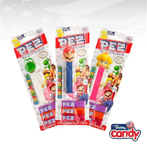 PEZ Nintendo Super Mario Candy & Dispenser Blister Pack 0.87oz (24.7g) - IJustWannaCandy