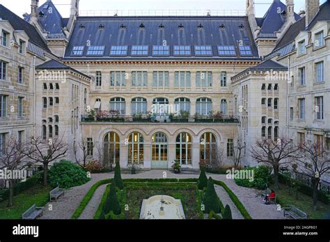 PARIS, FRANCE -18 DEC 2019- View of the Lycee Louis-le-Grand on Rue Saint Jacques in Paris. It ...