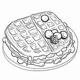 Waffles coloring page – Coloring Corner sketch template