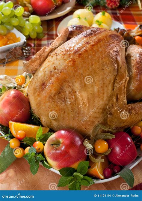 Roast turkey stock image. Image of basil, thyme, festive - 11194191