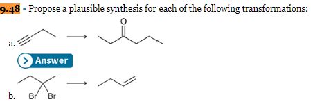 For problem B, how does NaNH2 know to deprotonate the proper H's to ...