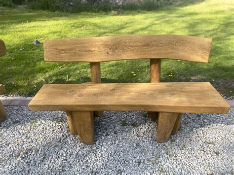 Rustic Wooden Garden Bench - Garden Design Ideas