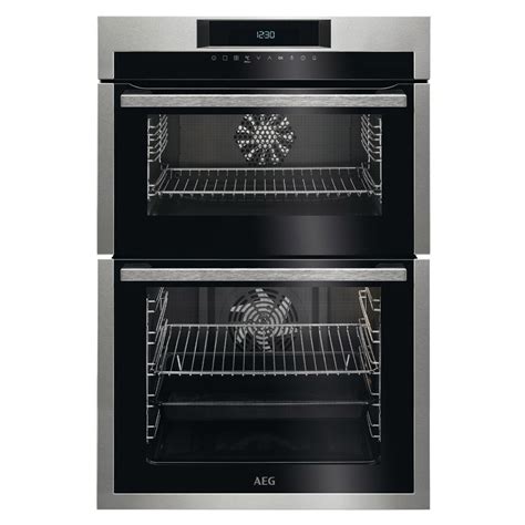 AEG DCE731110M Built-In Double Electric Fan Oven in St/Steel, A Rated