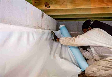 DIY Installation Of Crawl Space Vapor Barrier | Crawlspace Makeover