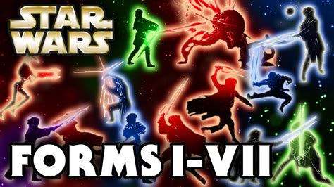 All Lightsaber Forms (1-7) - Star Wars Explained - YouTube