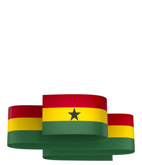 Ghana flag element design national independence day banner ribbon png ...