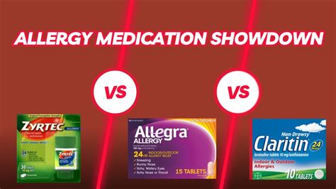 Which is the best allergy medication for you? Zyrtec vs. Allegra vs ...