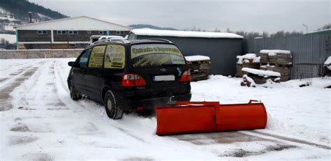 Snow plow towed behind a car | Snow removal, Snow plow, Car