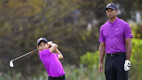 Tiger Woods son Charlie Woods wows crowd in TV debut