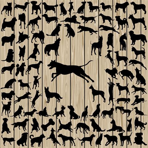 Animal Silhouette SVG Bundle 9 Packs Contain More Than 505 - Etsy