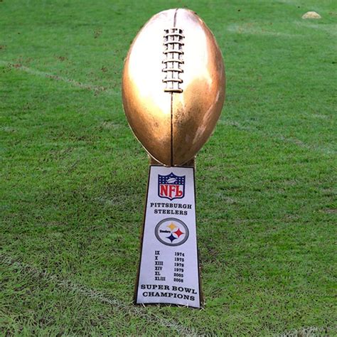 Pittsburgh Steelers Super Bowl Championship Trophy (Golden tone) - Mik ...