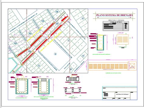 Drainage plan in AutoCAD | Download CAD free (123.43 KB) | Bibliocad