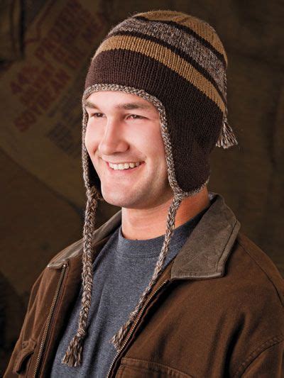 Racing Stripe Earflap Hat | Hat knitting patterns men, Child hat ...