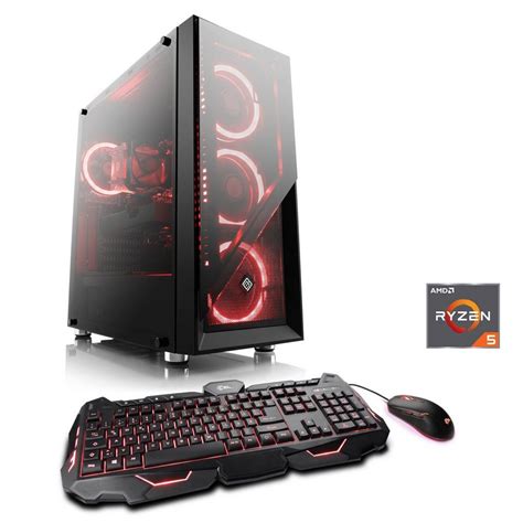 CSL Gaming PC, AMD Ryzen 5 3600X, Radeon RX 590, 16GB DDR4, SSD »Sprint ...