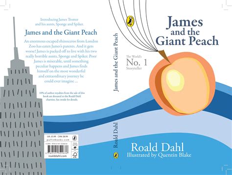 James and the Giant Peach | The giant peach, Book cover, Book cover design