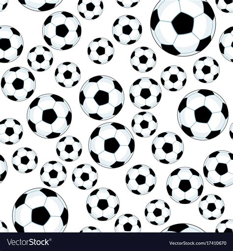 Soccer ball pattern Royalty Free Vector Image - VectorStock