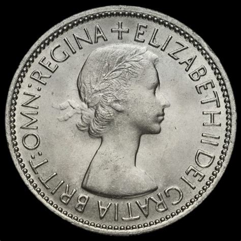 1953 Elizabeth II Two Shillings Coin / Florin, UNC | Elizabeth ii ...