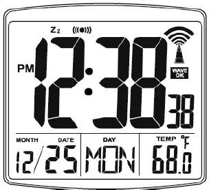 Digital clock display with date information. | Download Scientific Diagram