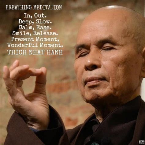 breathing meditation - Thich Nhat Hanh #mindfulness #consciousness #awakening #s… | Thich nhat ...