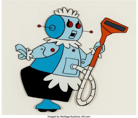 The Jetsons Rosie the Robot Production Cel (Hanna-Barbera, 1962) | Vintage cartoon, The jetsons ...