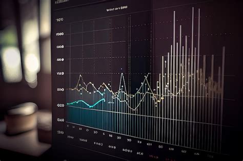 Premium Photo | Data visualization of timeseries line graphgenerative ai