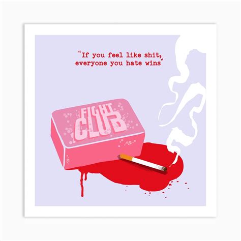 Fight Club Soap Square Art Print by 2ToastDesign - Fy