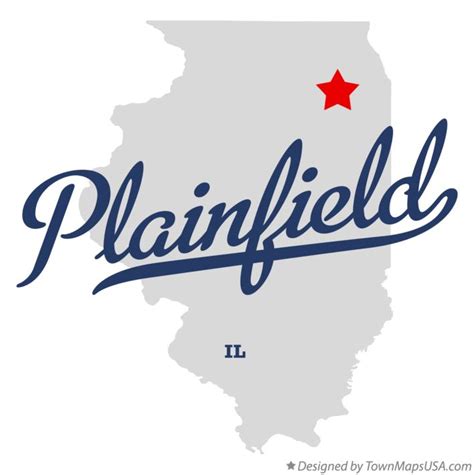 Map of Plainfield, IL, Illinois