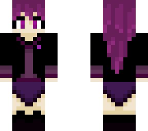 Purple Goth Girl | Minecraft Skin