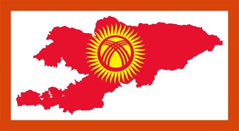 Flag map of Kyrgyzstan | Maps of Kyrgyzstan | Maps of Asia | GIF map ...