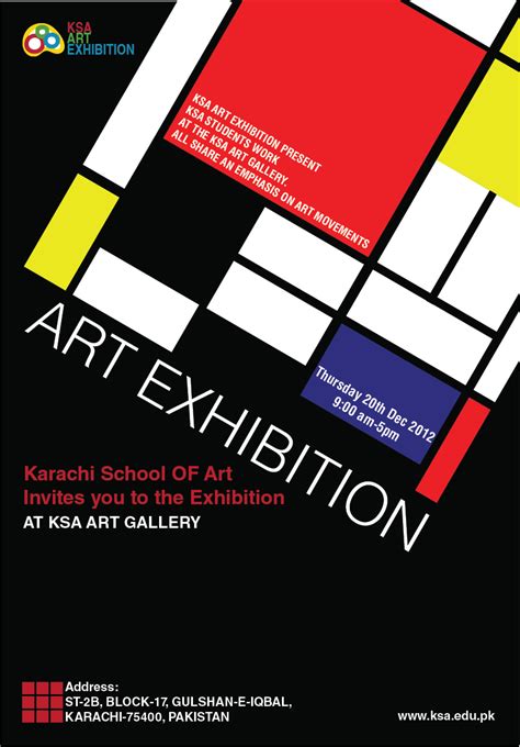 Poster on art exhibition... De Stijl by nazeemcheena on DeviantArt