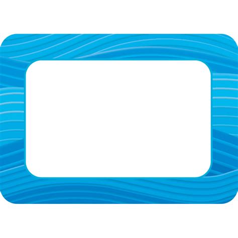 Blue Waves Name Tags - TCR5181 | Teacher Created Resources