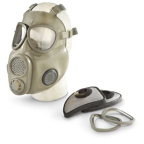 New Czech Military Surplus M10 Gas Mask with Filters - 594073, Gas Masks & Chemical Suits at ...