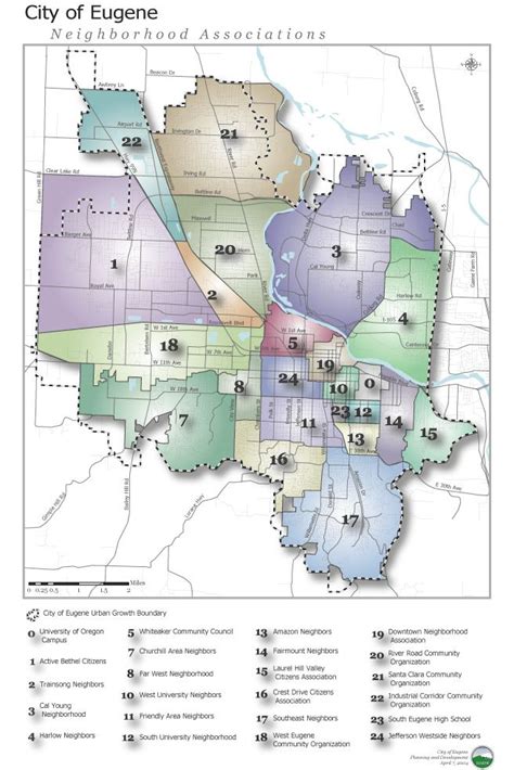 The City of Eugene’s Neighborhood Map | The neighbourhood, Map, Eugene