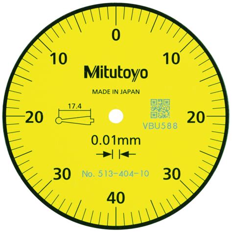 Mitutoyo 513-404-10E Dial Test Indicator Horizontal Type 0.8mm - 0.01mm ...