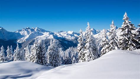 Snowy Mountain Landscape