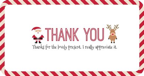 Christmas thank you printables – Artofit